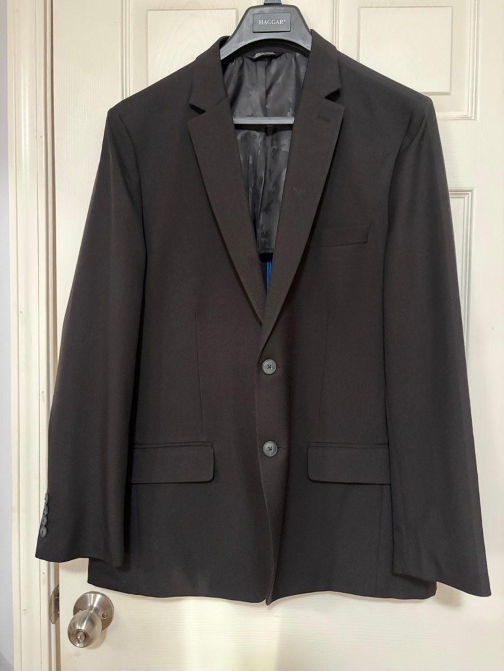 Haggar Men's Black Two-Button Sport Coat Size 42R